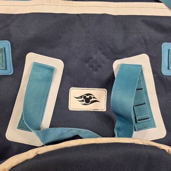 Disney Cruise Line Blue Tote Bag Adjustable Strap Polyester Travel Bag Vacation - Picture 4 of 9